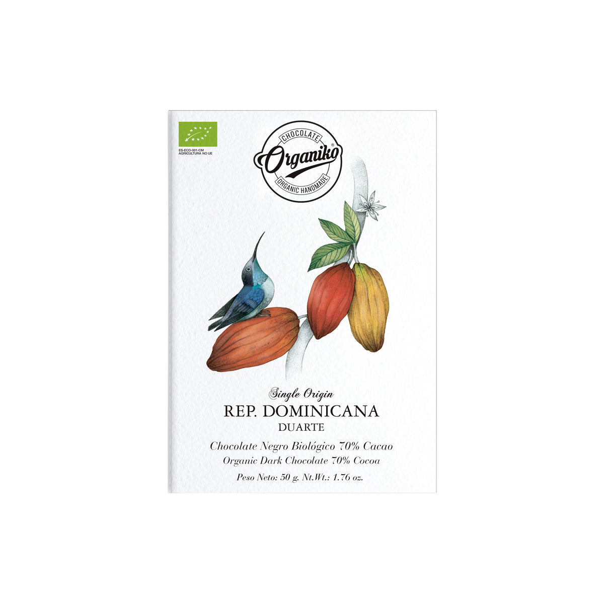 Single Origin 70% Cacao Rep. Dom. "Duarte" -Bio